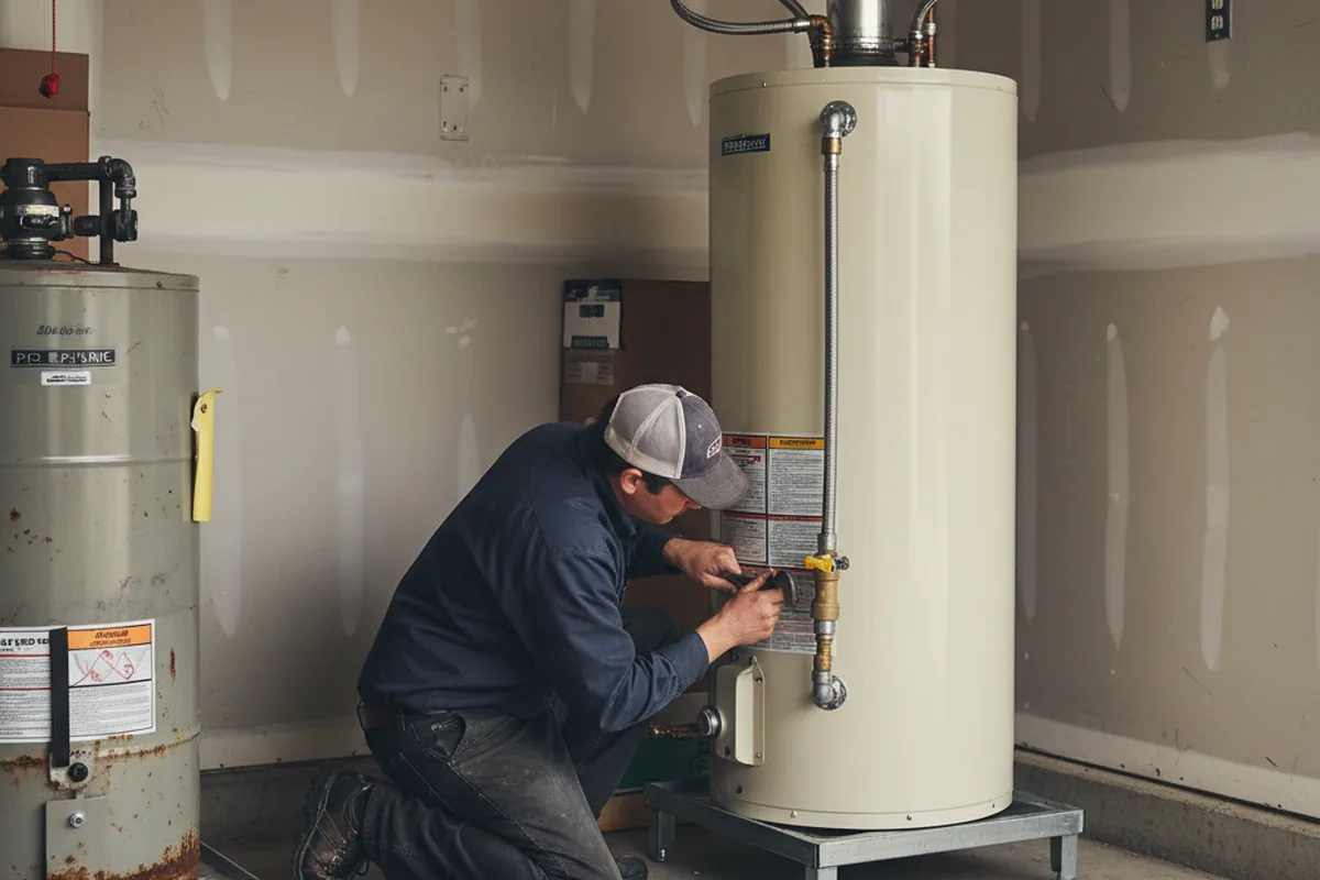 Water heater and shutoff valve replacement in Amador City